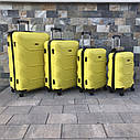 Валіза дорожня велика Wings 147 L Жовта, фото 4