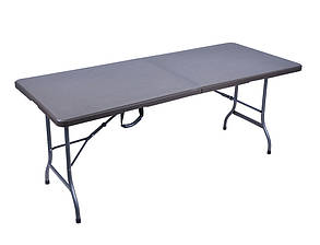 Складаний садовий стіл 180 см коричневий