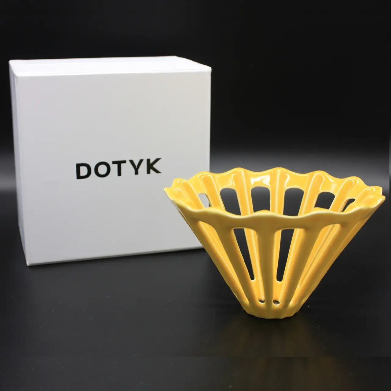 Керамічний пуровер Дотик Жовтий Made in Ukraine