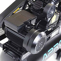 APRO Компресор двоциліндровий пасовий OFBD-50 8 Бар 2.2 кВт 402 л/хв 50 л (2 крана) + Олива 0,5 л, фото 2
