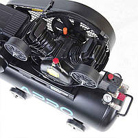 APRO Компресор двоциліндровий пасовий OFBD-50 8 Бар 2.2 кВт 402 л/хв 50 л (2 крана) + Олива 0,5 л, фото 5