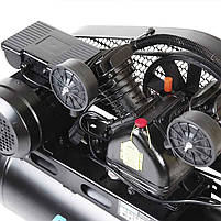 APRO Компресор двоциліндровий пасовий OFBD-50 8 Бар 2.2 кВт 402 л/хв 50 л (2 крана) + Олива 0,5 л, фото 6