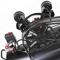 APRO Компресор двоциліндровий пасовий OFBD-100 8 Бар 2.2 кВт 402 л/хв 100 л (2 крана) + Олива 0,5 л, фото 9