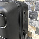 Валіза дорожня велика з поліпропілену Wings DQ181 L Чорна, фото 7