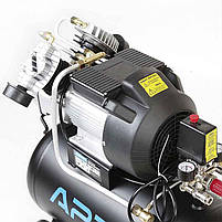 APRO Компресор двоциліндровий OFD-50MX 8 Бар 2.2 кВт 416 л/хв 50 л (2 крана) + Олива 0,2 л, фото 4
