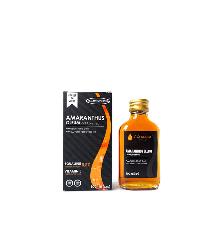 Олія амарантова сиродавлена 100мл Healthy Generation