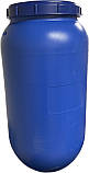 Бочка пластикова 230 л харчова Litolan кришка з хомутом для води рідин солінь Ø55*108 см (тришарова), фото 2