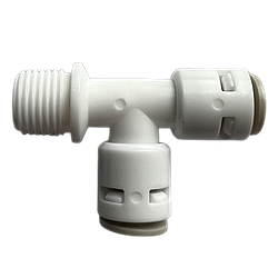 Фітинг трійник 1/4 зовнішня різьба - 1/4 трубка -1/4 трубка