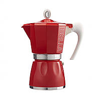Гейзерна кавоварка G.A.T. Bella Red на 6 чашок 270 мл