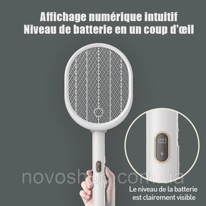 Складаний електричний шокер для комах Mosquito Swatter 2 в 1 WP2132