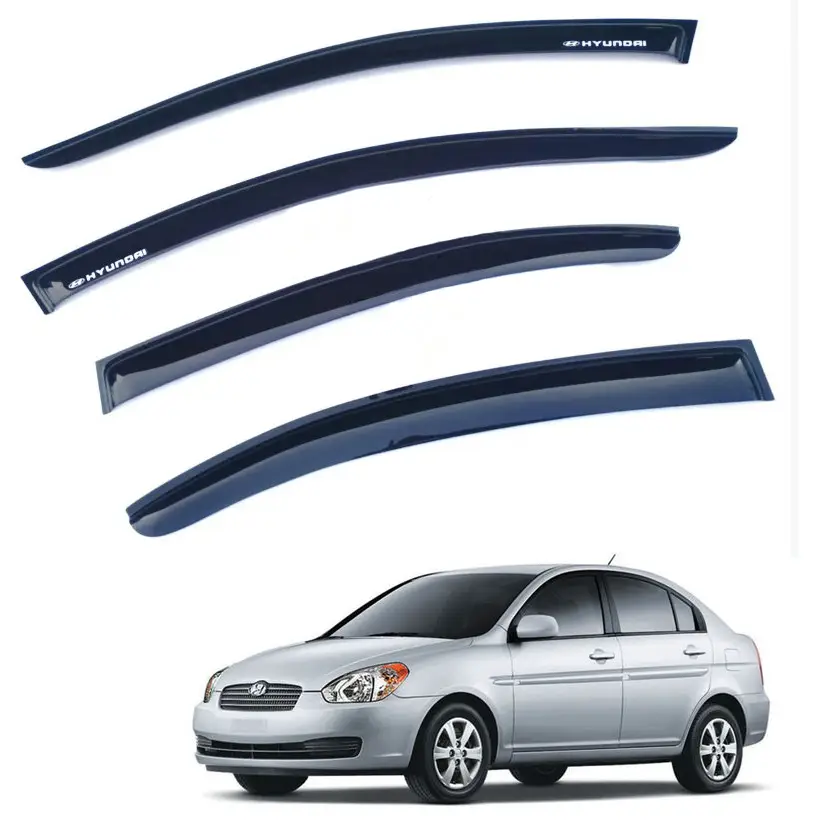 Дефлектори вікон вітровики для Hyundai Accent 2006-2010 Скотч 3М