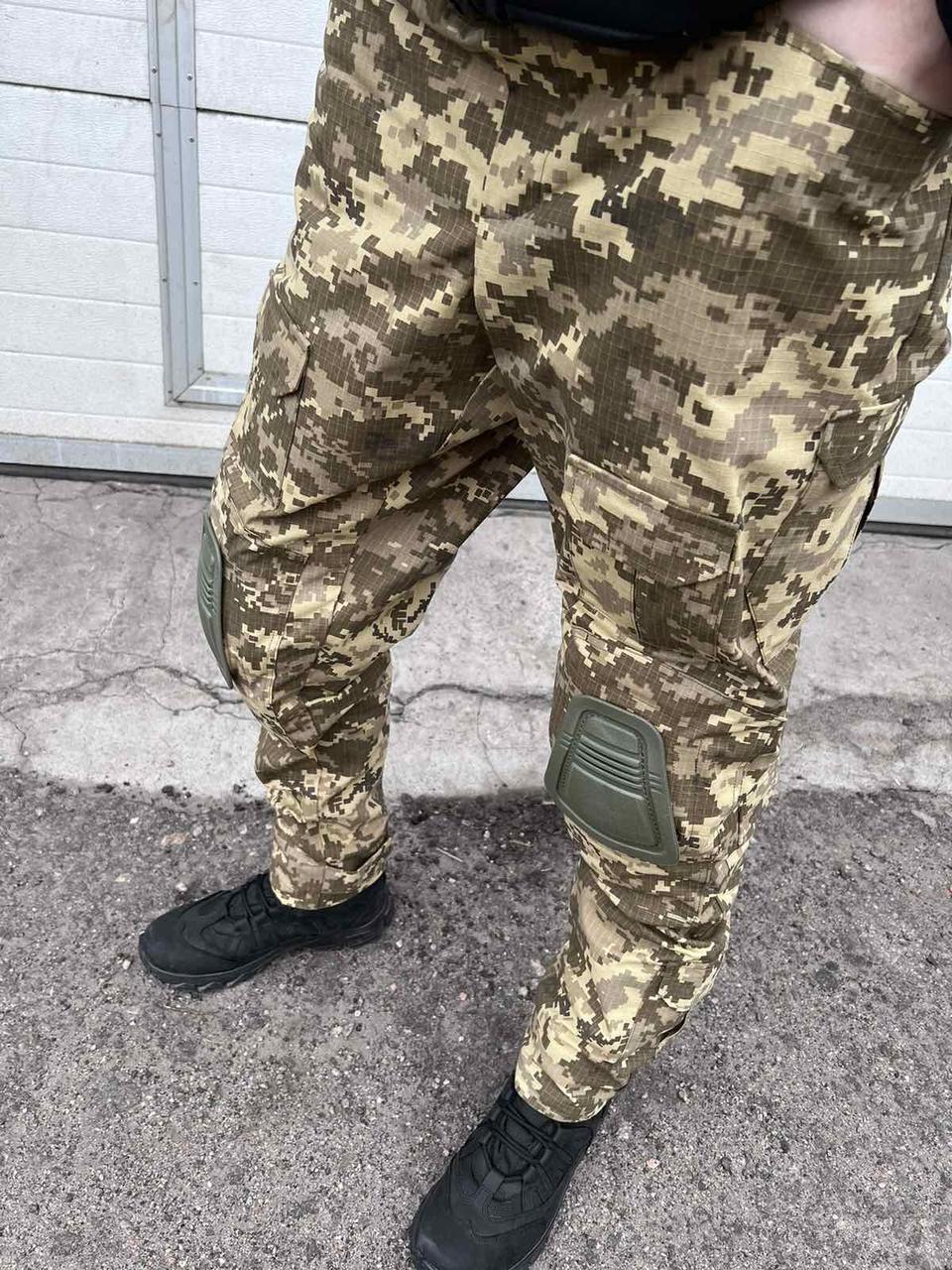 Штаны тактические мультикам ВСУ с наколенниками 10 карманов, цена 2150 ...