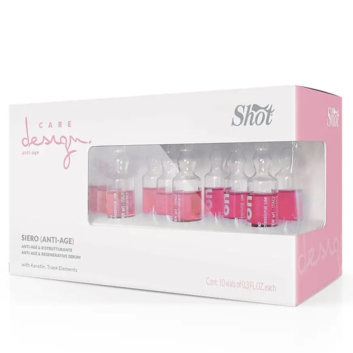 Відновлювальна сироватка для волосся Shot Care Design Anti-Age & Regenerative Serum 10 х 10 мл, фото 1