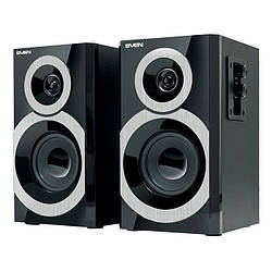Акустична система 2.0 Sven SPS-619 Black, 2 x 10 Вт, МДФ, керування збоку