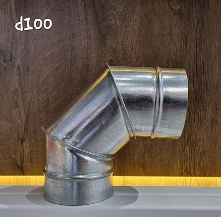 Коліно 90° оцинковане d-100, фото 1