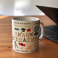 Чашка гігант ХХL "Thanks Teacher", Кружка-гигант "Учителю", фото 4