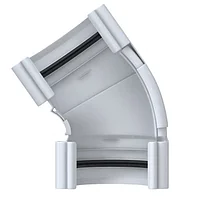 Кут ринви 125 регульований 120-145 градусів 125 Альта-Профіль білий