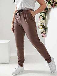 Жіночі трикотажні спортивні штани з манжетом 2265 (50-52; 54-56) (кольори в описі) СП