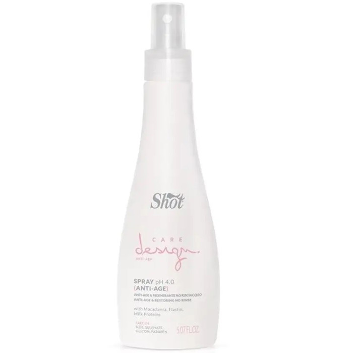 Сироватка-спрей відновлювальна Shot Care Design Spray Anti-Age & Restoring No Rinse 150 мл, фото 1