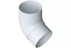 Коліно труби 95/67° Альта-Профіль біле
