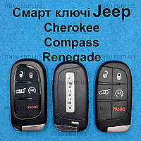 Смарт ключ Jeep Cherokee Compass Renegade, Изготовление ключа Jeep Cherokee Compass Renegade