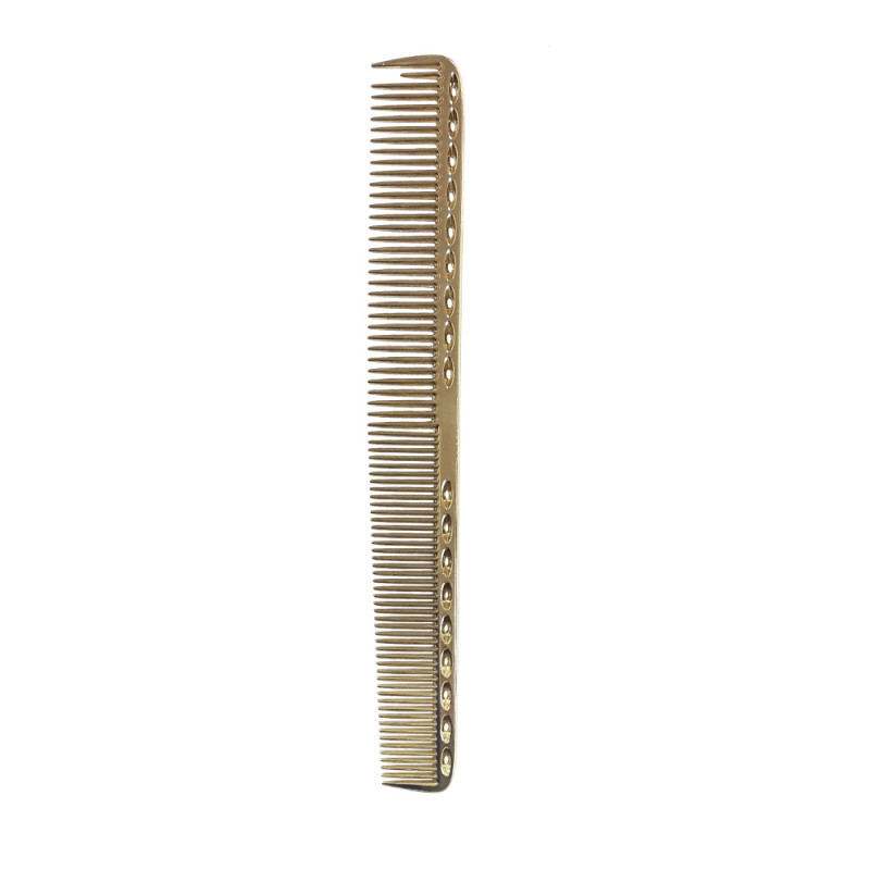 Гребінець для стрижки комбінований TICO Professional Metal Gold (600013), фото 1