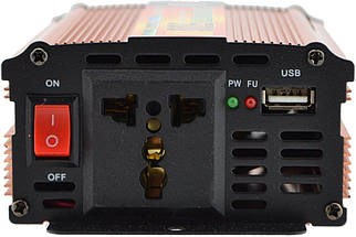 Інвертор UKC 500W SSK Перетворювач напруги автомобільний DC 12V-220V, фото 3