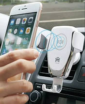 Автомобільний бездротовий зарядний пристрій VST-890 Тримач для телефона в машину, фото 2