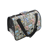 Аксессуар для транспортировки сумка-переноска Taotaopets 246610 L Gray Alpaca для котов и собак