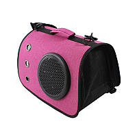Аксессуар для удобной транспортировки питомца сумка-переноска Taotaopets 254405 Pink для кошек 40*25*25cm