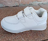 Кросівки дитячі білі на липучках Н2803-2 і Н2809-5, фото 2