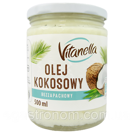 Олія кокосова Вітанелла Vitanella 500ml 12шт/ящ (Код: 00-00000358)