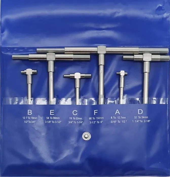 Нутрометр телескопічний 8-150 мм, набір 6 штук, фото 1