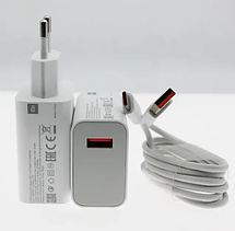 Зарядний Пристрій для Xiaomi Mi 33W Power Adapter + Кабель Type C (MDY-11-EZ), фото 5
