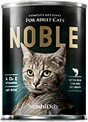 Полноценный влажный корм для кошек с рыбой Noble for adult cats 415 гр