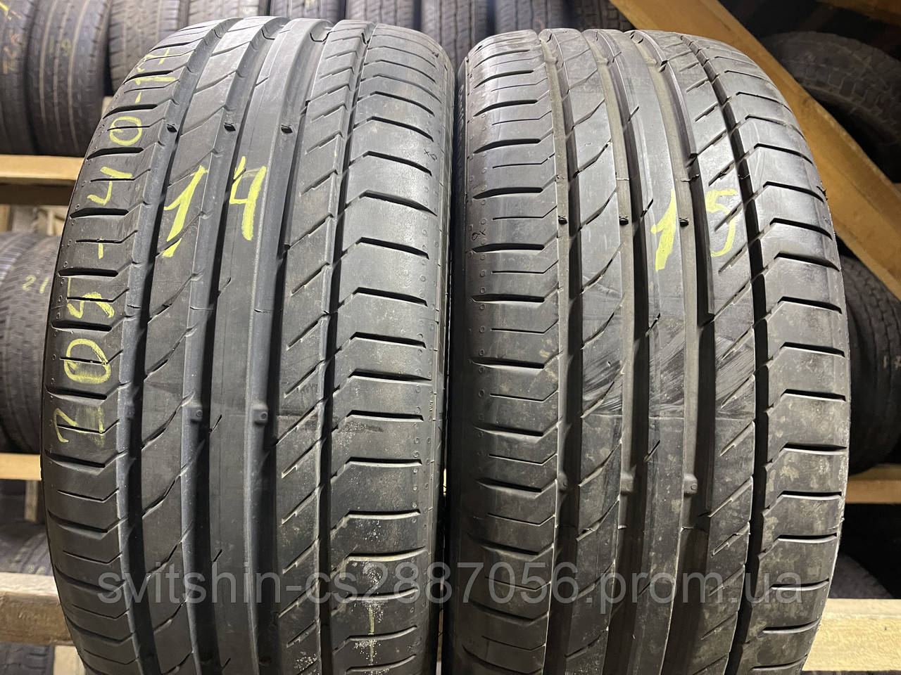 Літо 205/40R17 Continental SportContact5 6.5мм 2шт, фото 1