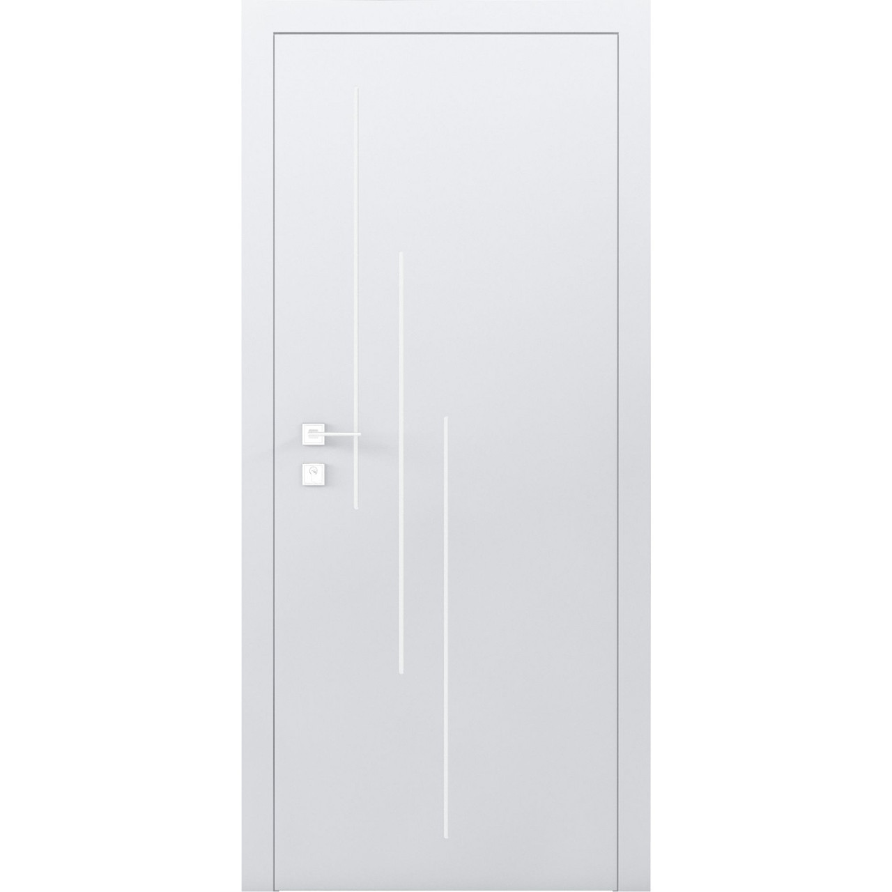 Двері фарбовані колекції CORTES  модель PRIMA ПГ  Білий мат
