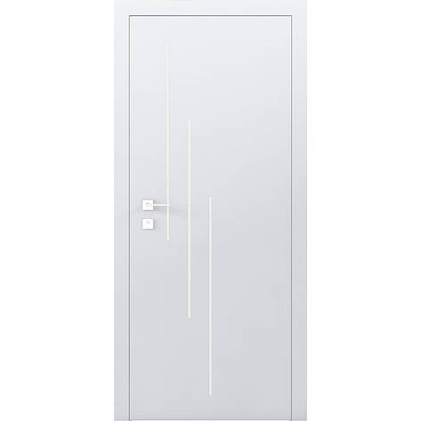 Двері фарбовані колекції CORTES  модель PRIMA ПГ  Білий мат, фото 1