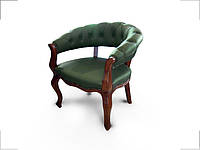 Кресло конференционное Монк кожа зеленое