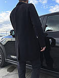Пальто чоловіче кашемірове класичне довге чорне весна-осінь Туреччина. Живе фото, фото 8