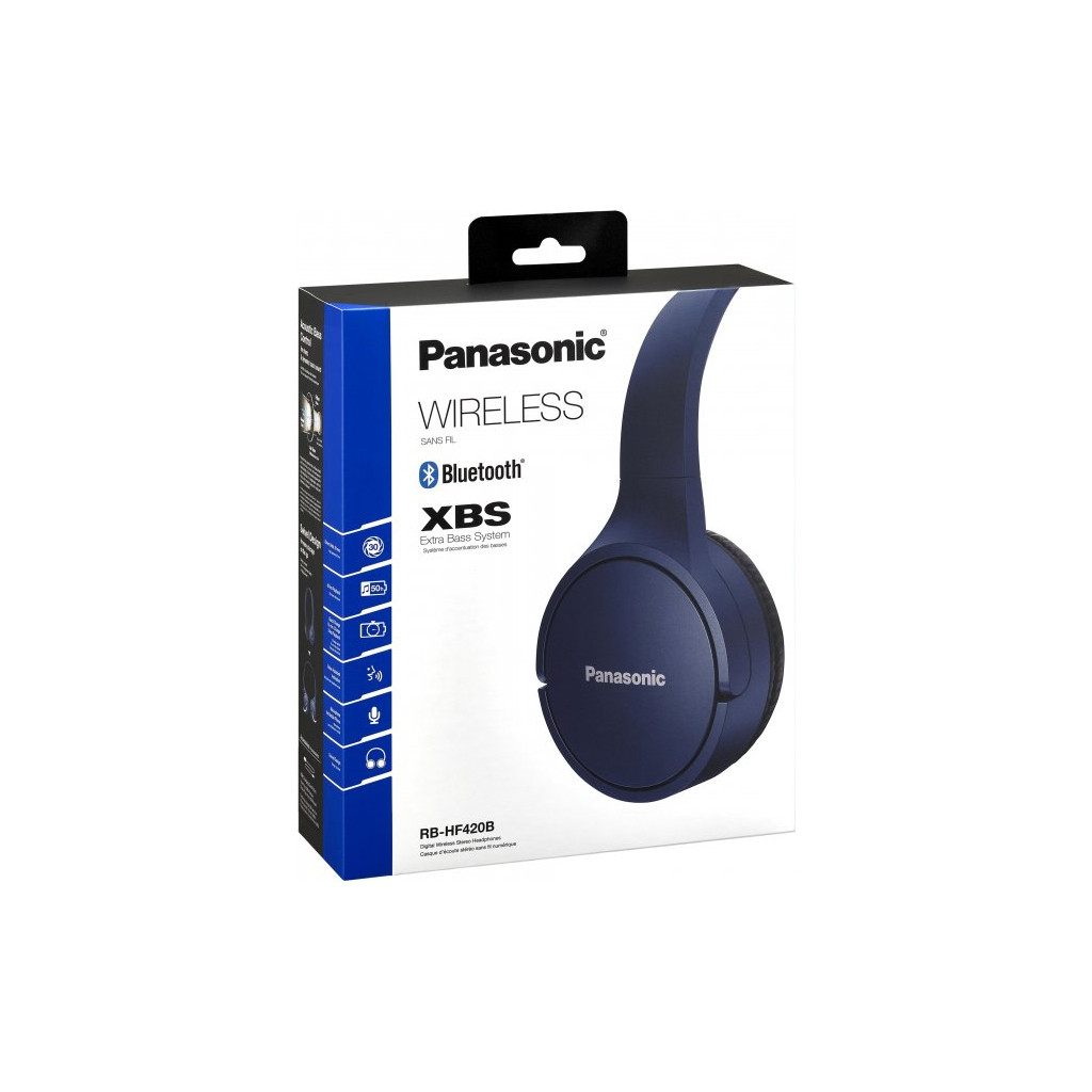 Навушники бездротові Panasonic RB-HF420B Blue (RB-HF420BGEA)