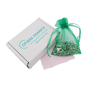 Брендова коробочка, мішечок з органзи і серветка для срібла № 2