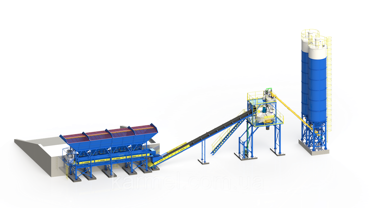 Бетонозмішувальна установка KARMEL 60К STANDART  ROTOR (60 м.куб./год.), фото 1
