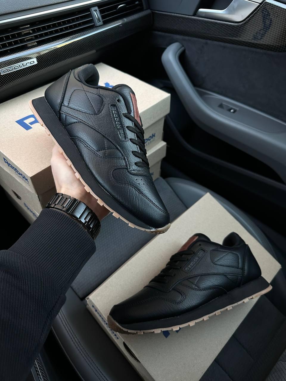 Reebok Classic Leather Black Gum