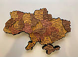 Карта України 3D об'ємна з підсвічуванням (220В) 55*38.5 см, фото 4