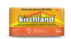 Клей для плитки та керамограніту Kirchland UltraFlex (25кг)