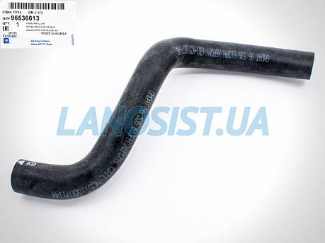 Патрубок радіатора Авео МКПП GM (нижній) 96536613, фото 1