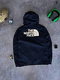 Вітровка чоловіча The North Face куртка синя спортивна плащівка весна осінь із капюшоном демісезон рефлективн, фото 5