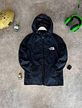 Вітровка чоловіча The North Face куртка синя спортивна плащівка весна осінь із капюшоном демісезон рефлективн, фото 6