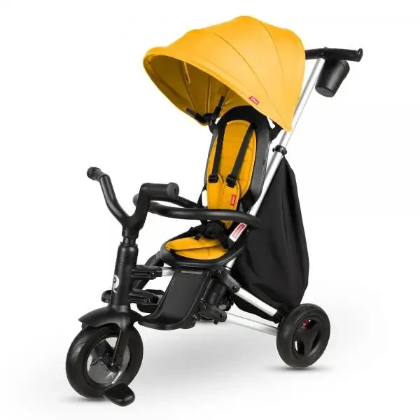 Велосипед складаний триколісний Qplay Nova Plus Rubber 2024 (Desert Yellow)
